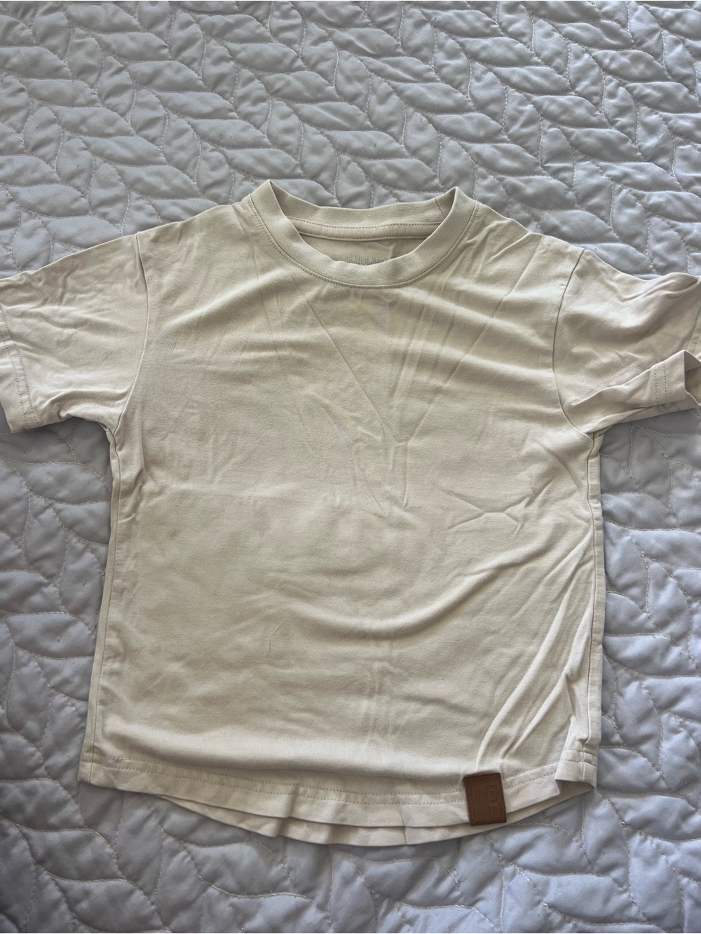 Little Bipsy Cream Short Sleeve Tee